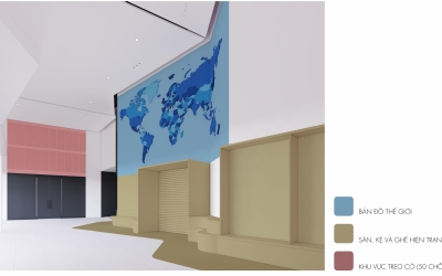 Cải tạo sảnh tầng G trường Wellspring